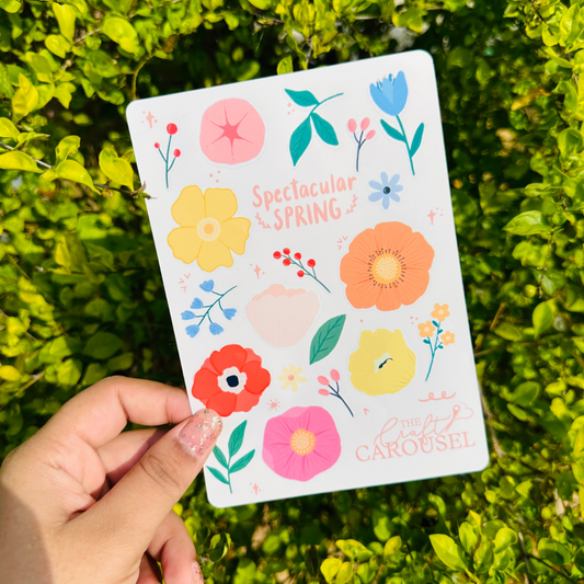 Spectacular spring sticker sheet