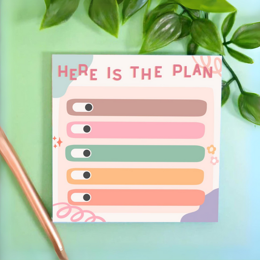 Here's the plan mini-notepad
