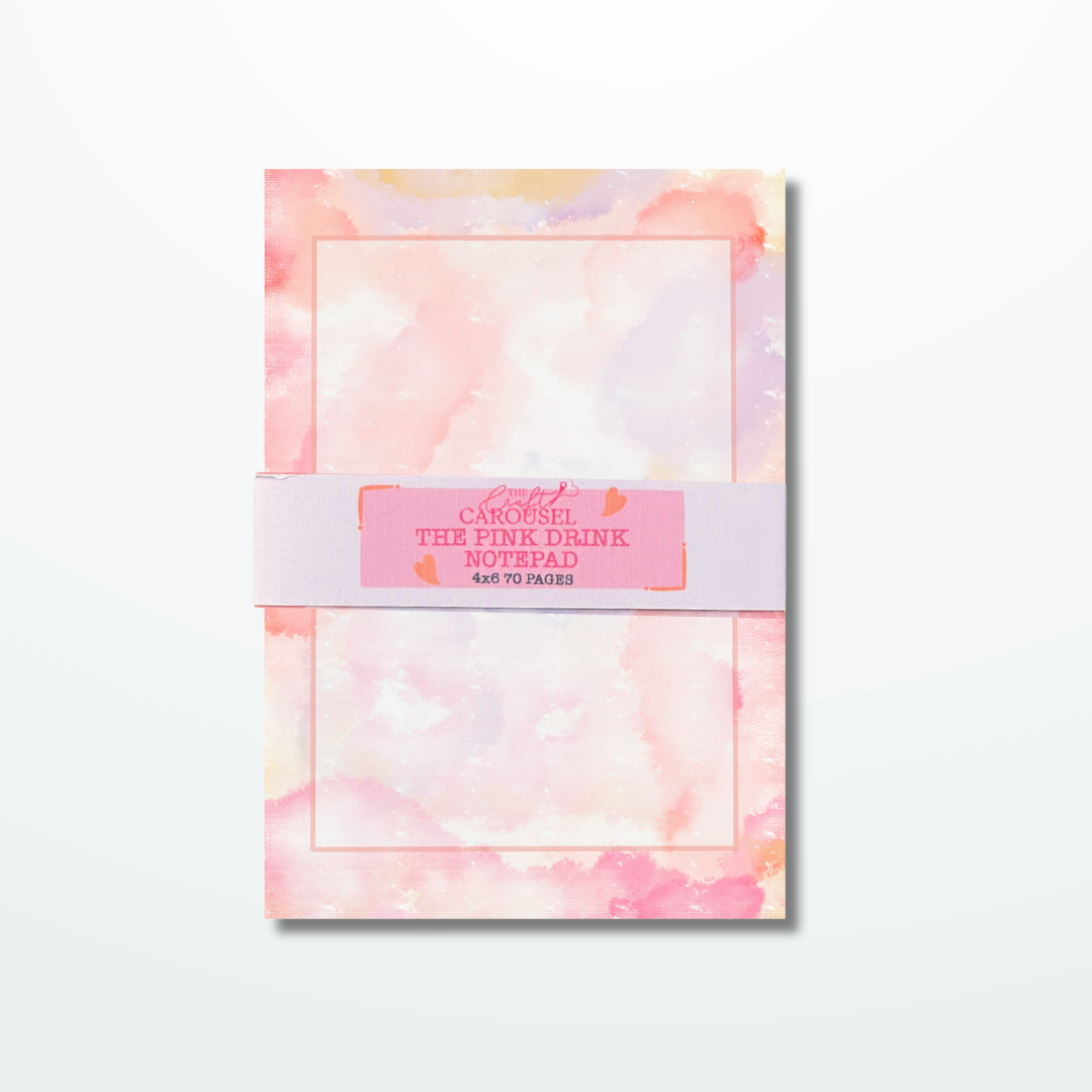 The Pink drink  notepad