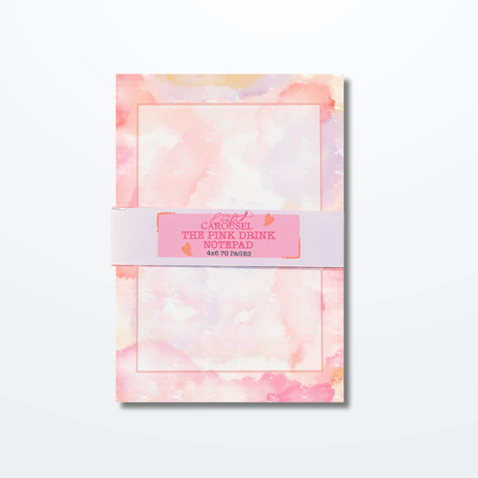 The Pink drink  notepad