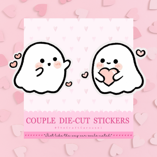 Love ghosts die-cuts