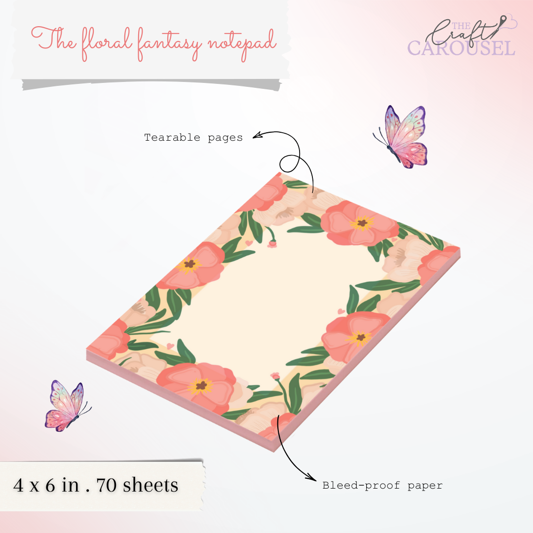 The Floral fantasy notepad