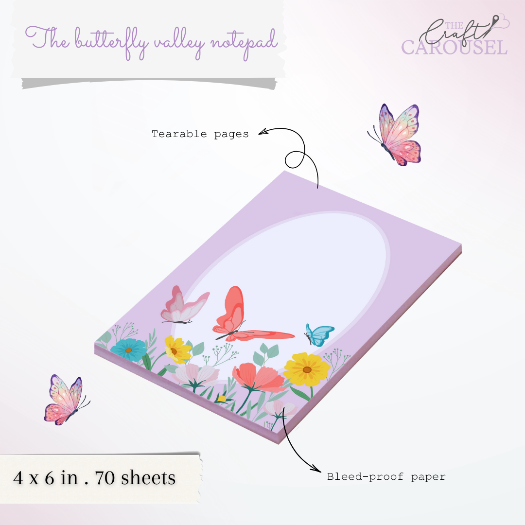 The Butterfly valley notepad