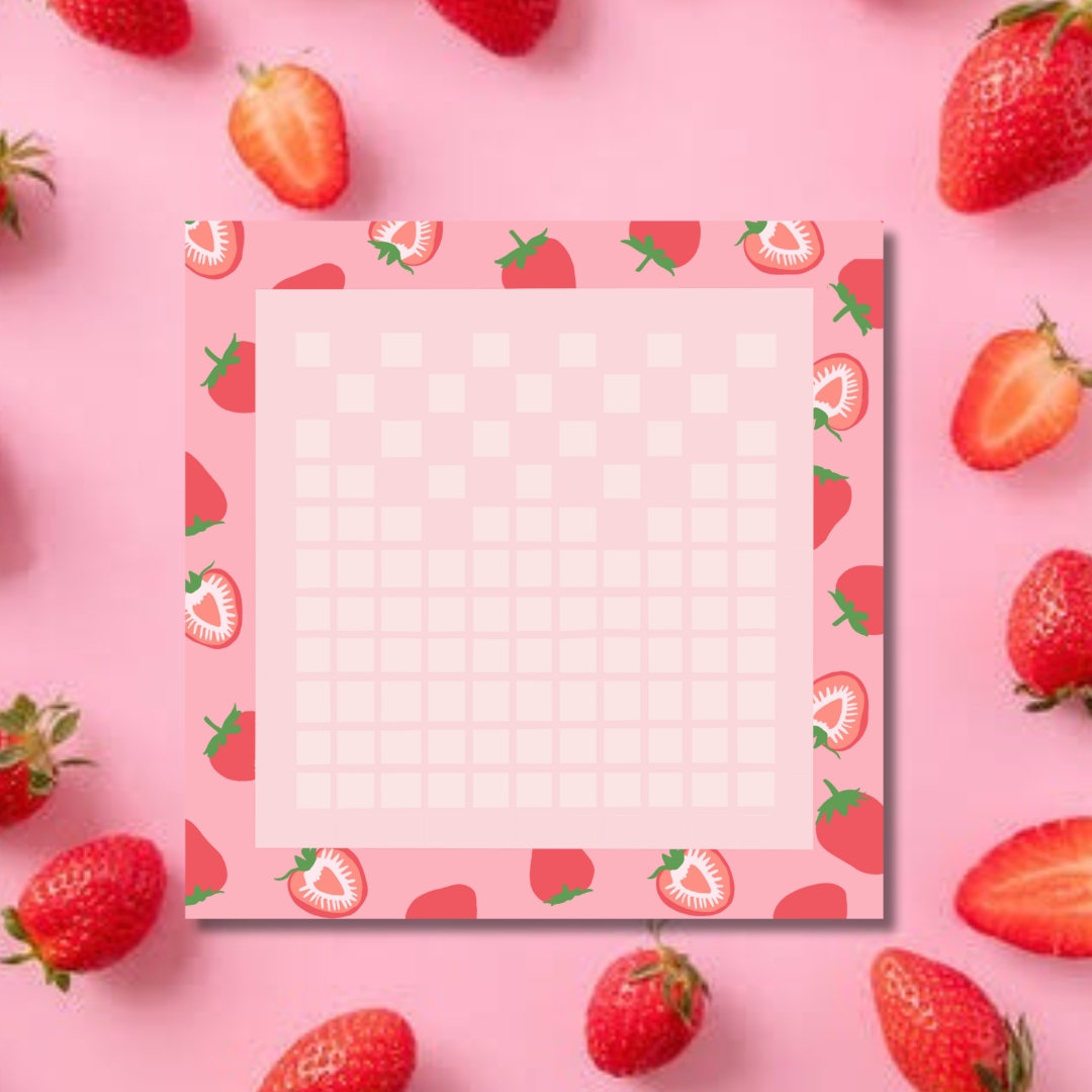 Strawberry shortcake mini-notepad