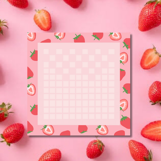 Strawberry shortcake mini-notepad