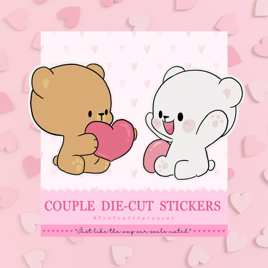 Love bears die-cuts